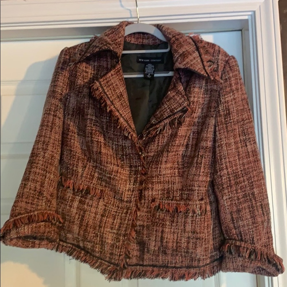 NY& Co button closure blazer